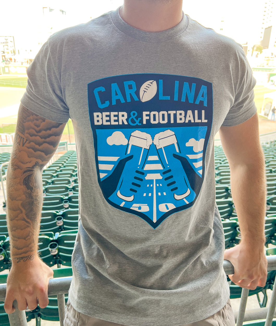 Support Local Apparel - Carolina • Beer • Football T-Shirt