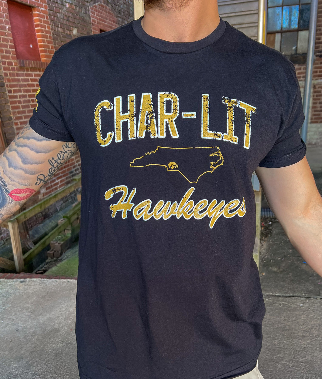 Support Local Apparel - Char-Lit Hawkeyes Tee