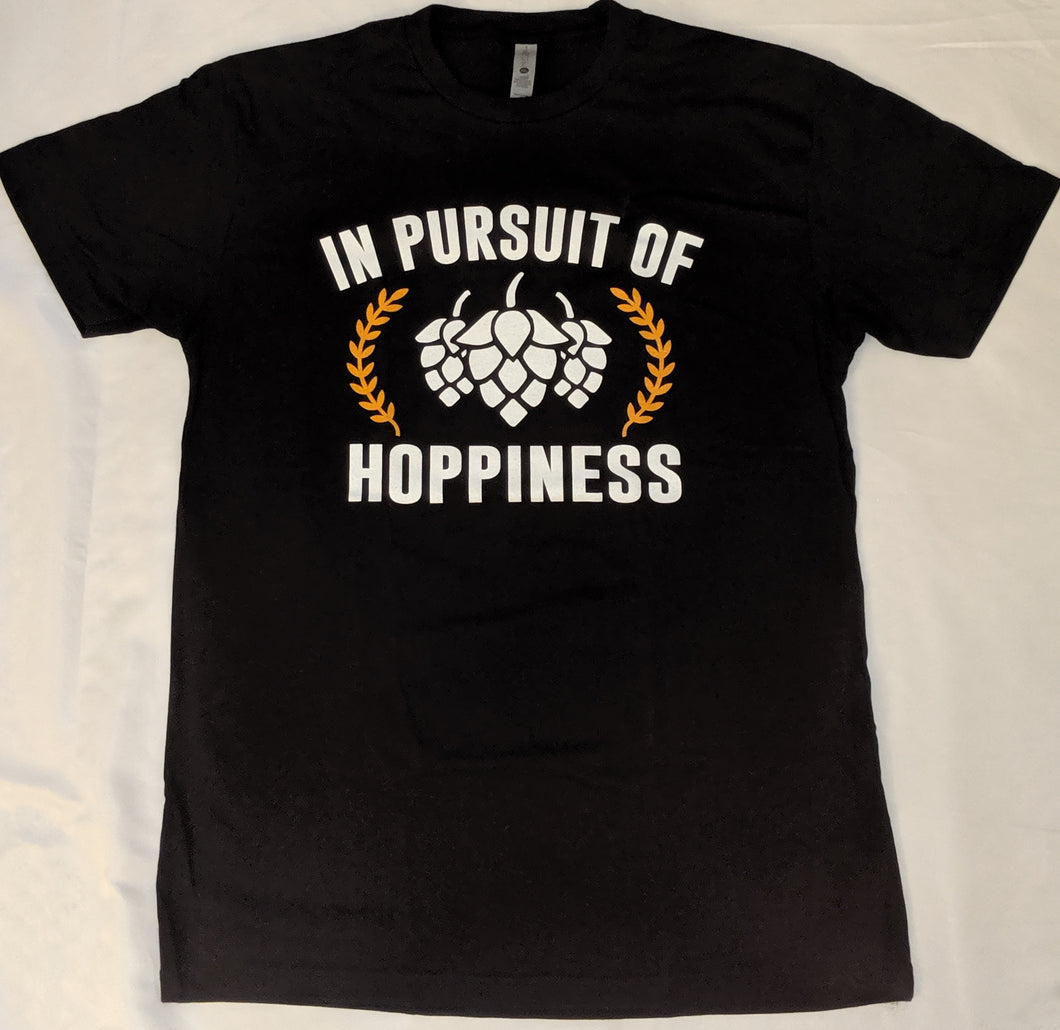In Pursuit of Hoppiness - Black T-Shirt