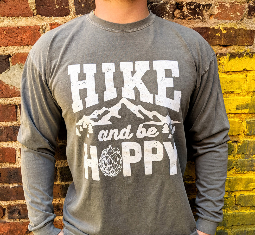 Hike and Be Hoppy Grey Longsleeve
