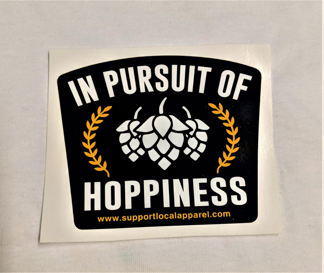 In Pursuit of Hoppiness - Vinyl Decal