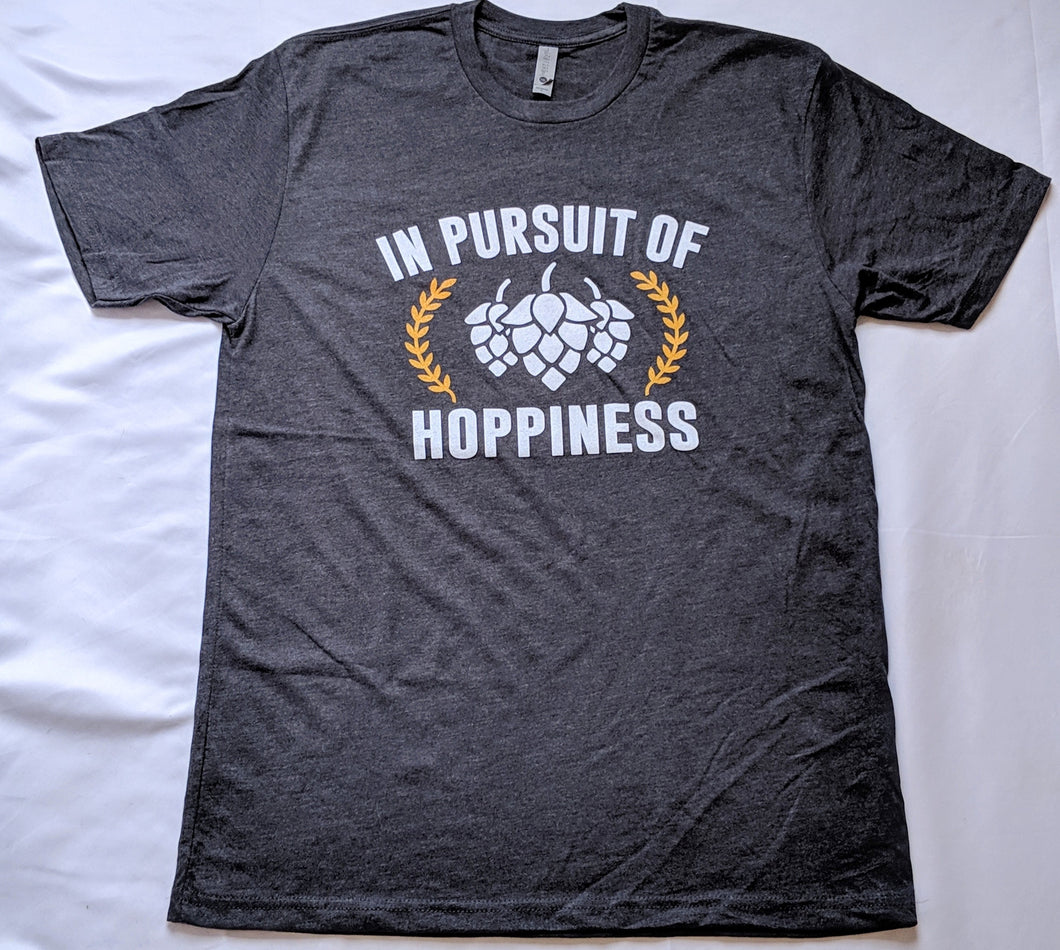 In Pursuit of Hoppiness Heather Charcoal T-Shirt