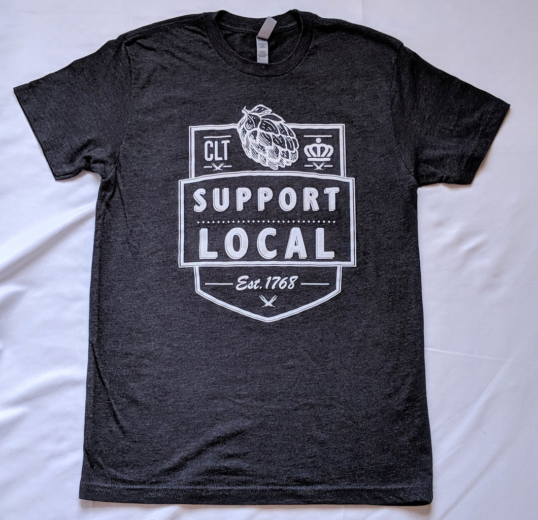 Support Local Flagship - Heather Charcoal T-Shirt